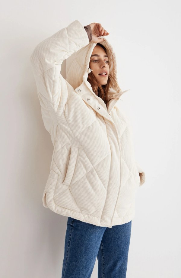Holland Quilted Corduroy Puffer Parka