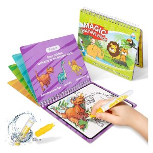 HahaGift 2 Pack Magic Water Coloring & Doodle Book, Reusable On The Go Activity, All Fun & No Mess