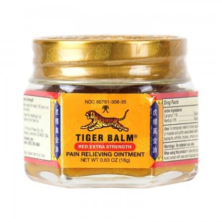 TIGER BALM Red Extra Strength Pain Relieving Ointment (for sore muscles) 18g