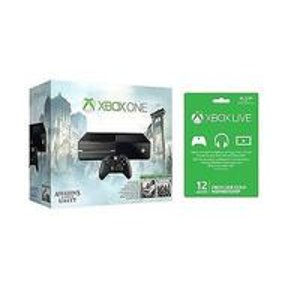 Xbox One Bundle With Assassins Creed:  Unity & Black Flag + Xbox Live 1 Year