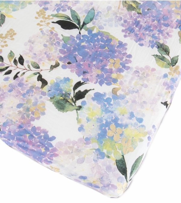 Luxe Fitted Crib Sheet - Hydrangea