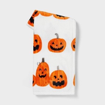 Jack-O-Lantern Trio Printed Plush Halloween Throw Blanket - Hyde & EEK! Boutique™