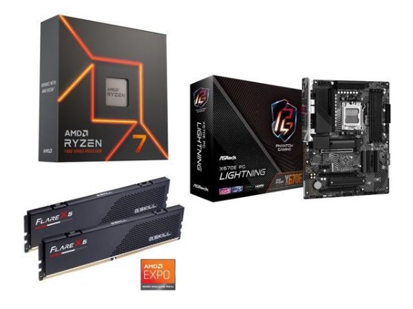 Ryzen 7 7700X + ASRock X670E PG Lightning + G.SKILL Flare X5EXPO 32GB (2 x 16GB) DDR5 6000