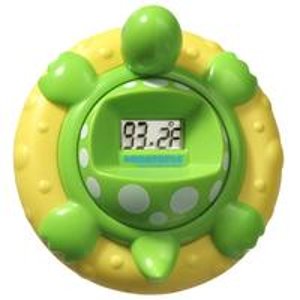 Aquatopia Deluxe Safety Bath Thermometer Alarm, Green