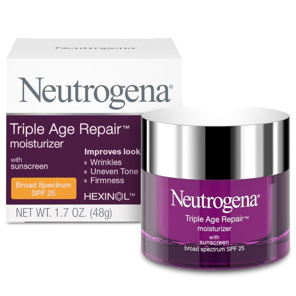 Neutrogena Triple Age Repair Anti-Aging Daily Facial Moisturizer with SPF 25 Sunscreen & Vitamin C