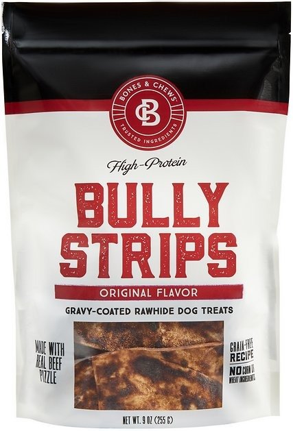 Bully Strips Dog Treats, Beef, 9-oz bag - Chewy.com