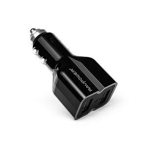 RAVPower Rapid USB Charger Dual USB Car Charger (15.5W / 3.1A) for iPhone