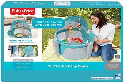 On-The-Go Baby Dome, Blue/White
