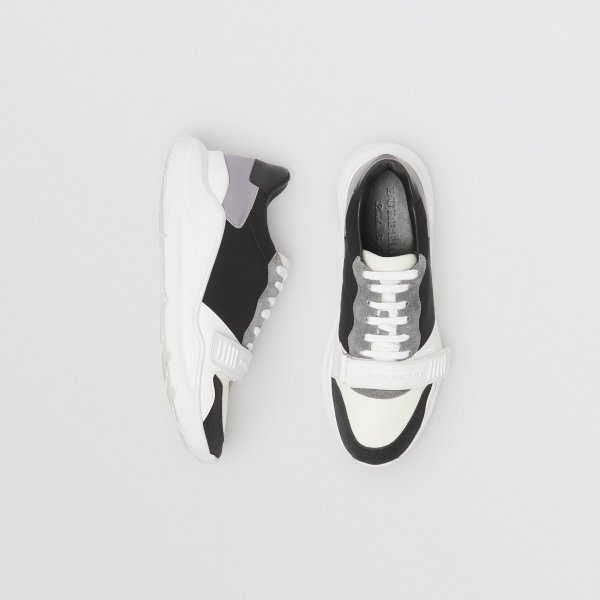 Suede, Neoprene and Leather Sneakers