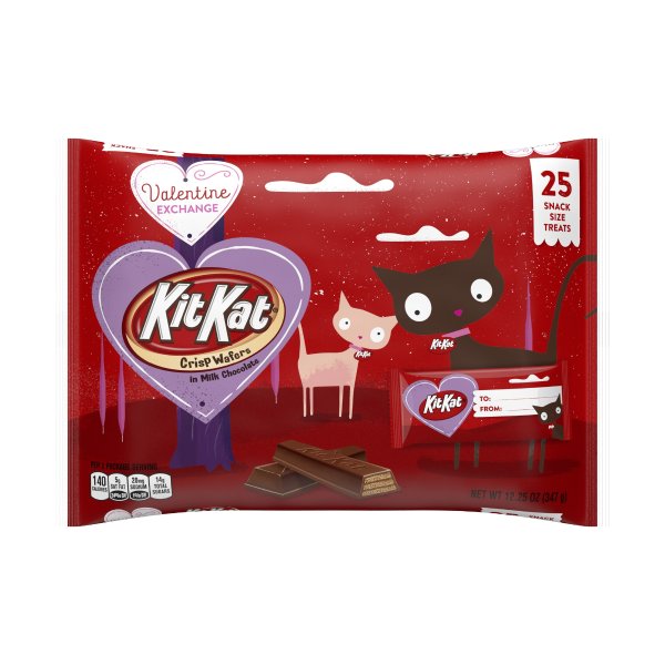 Kit Kat, Miniatures Valentine's Milk Chocolate Covered Wafer Candy, 10 Oz.