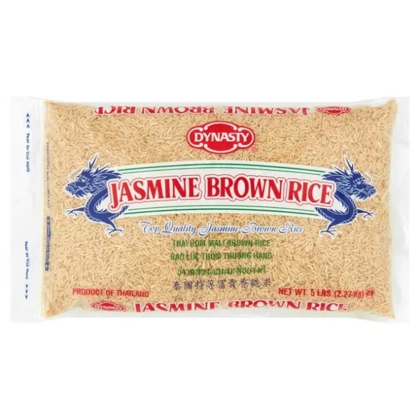 Dynasty Jasmine Rice - Brown, 5 lb