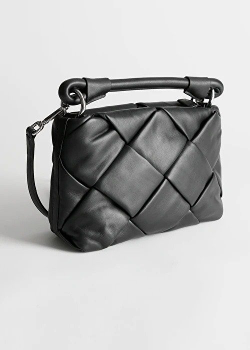 Braided Leather Crossbody Bag