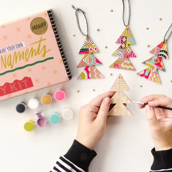 DIY Christmas Kit Ornament Painting Kit Holiday Craft | Etsy