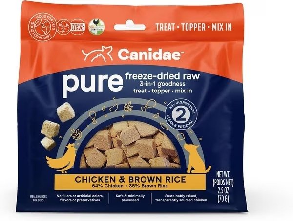 Pure Chicken & Brown Rice Freeze-Dried Raw Dog Treats