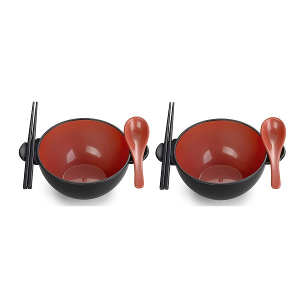 Ozeri Earth Ramen Bowl 6-Piece Set, 100% Made from a Plant