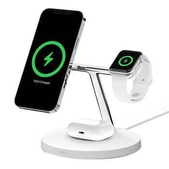 Belkin BOOST CHARGE PRO 3-in-1 Wireless Charger with MagSafe 15W