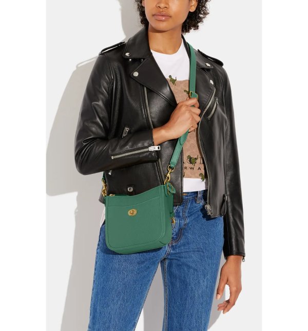 Chaise Pebble Leather Crossbody Bag