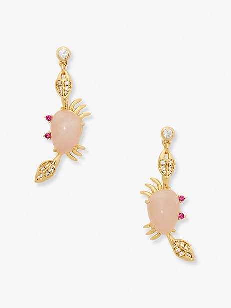 sea star crab drop earrings