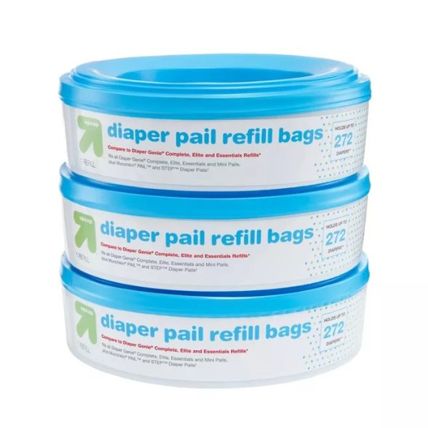 Diaper Pail Refill Bags - 3pk - up &#38; up&#8482;
