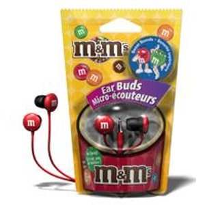 Maxell M&M巧克力豆造型立体声耳机（4色可选）