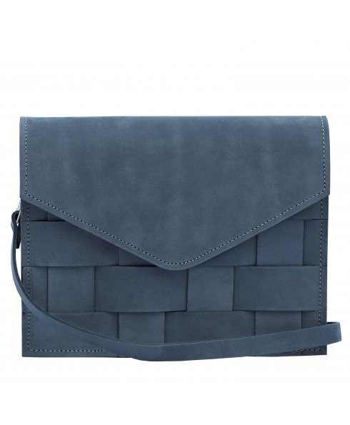 - Naver Mini Shoulder Bag in Oily Navy Leather
