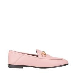 Babouche Counter Horsebit Leather Loafers