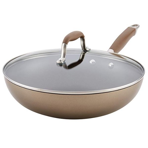 Advanced Bronze Hard-Anodized Nonstick 12-Inch Covered Ultimate Pan