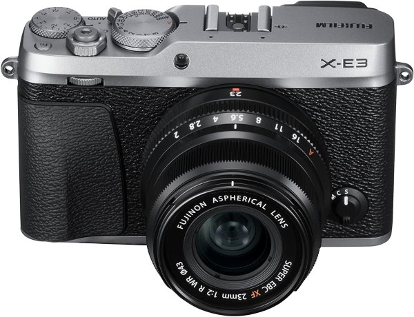 X-E3 Mirrorless Digital Camera w/XF23mmF2 R WR Kit - Silver