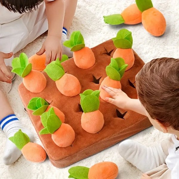Montessori Early Education Toys Fabric Class Infants Play House Learning Hands-on Ability To Pull Carrots And Play Games