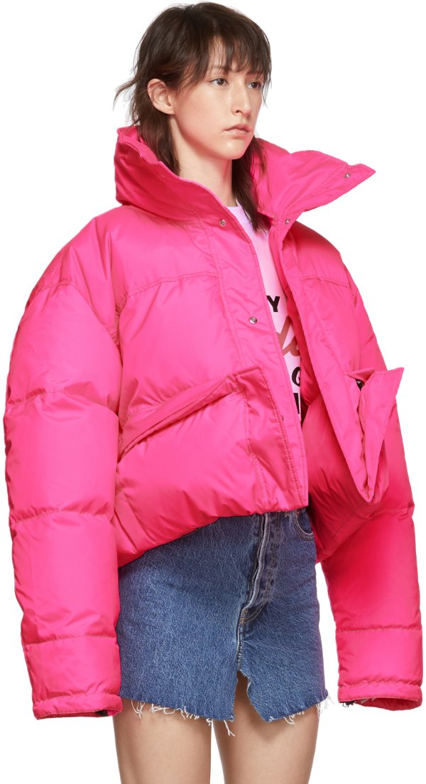 Pink Down Puffer Jacket