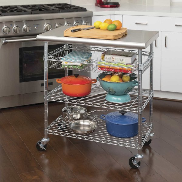 Classics Stainless Steel Kitchen Cart