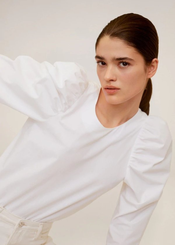 Puffed sleeves blouse - Women | OUTLET USA