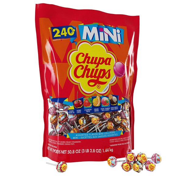 Chupa Chups 7种水果口味棒棒糖 240支 童年回忆小零食