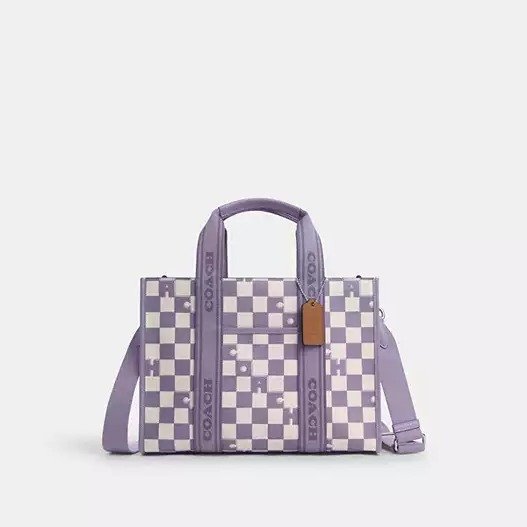 Smith Tote With Checkerboard Print
