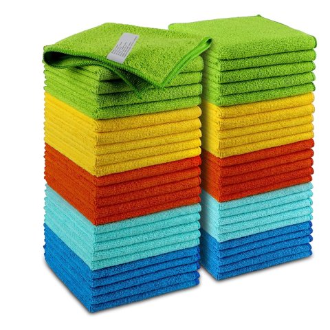 $12.58AIDEA Microfiber Cleaning Cloths-50 Pack