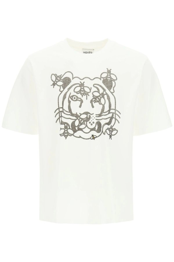 bee a tiger print t-shirt