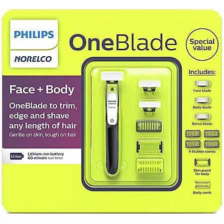 Philips Norelco OneBlade Face + Body Electric Trimmer and Shaver - Sam's Club