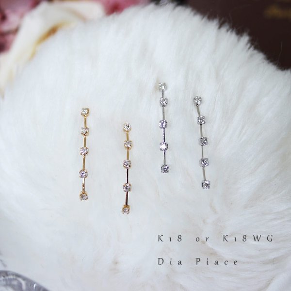 K18YG or K18WG earring 