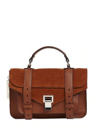 PS1 TINY LUX LEATHER TOP HANDLE BAG