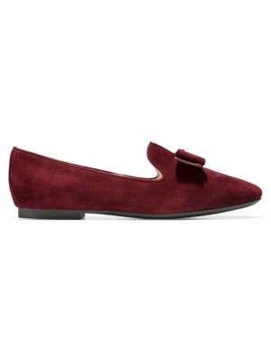 - Tali Suede Bow Loafers
