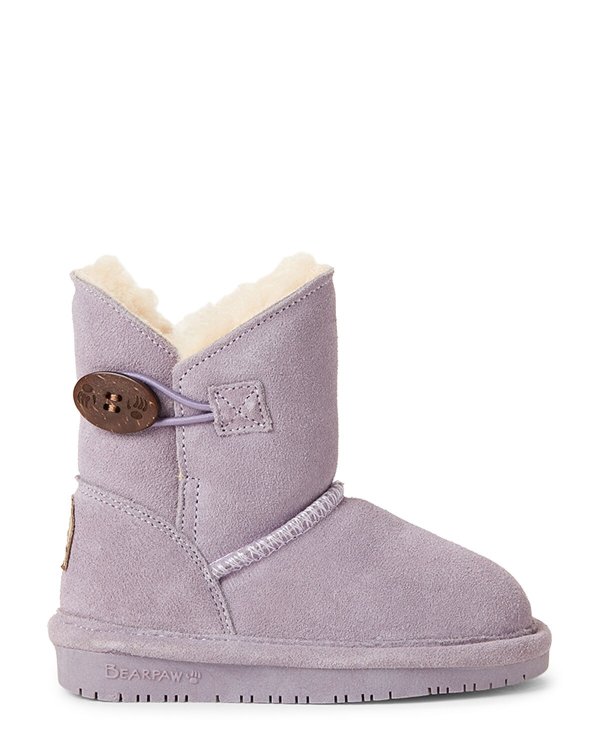 (Toddler Girls) Wisteria Rosie Button Shearling-Lined Boots