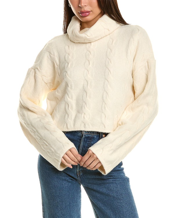 Cable Wool-Blend Sweater / Gilt