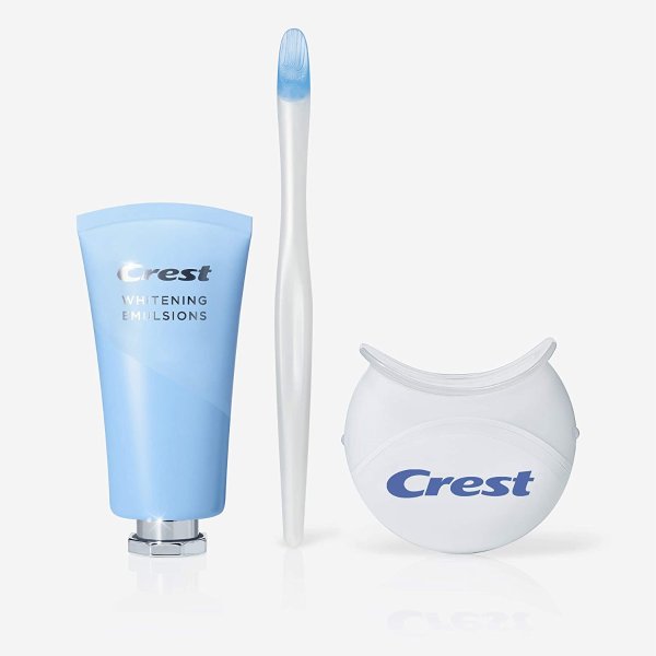 Whitening Emulsions Leave-on Teeth Whitening Gel Kit With LED Accelerator Light, 0.63 Oz