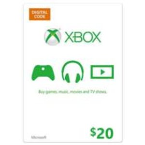 微软Xbox $20电子礼品卡 + Total Defense高级网络安全软件