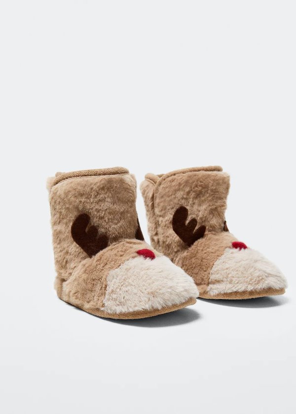 Reindeer slippers - Girls | Mango Kids USA