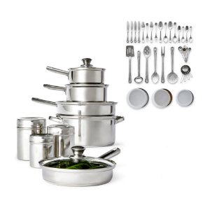 Cooks 52-PC. Stainless Steel Cookware Set