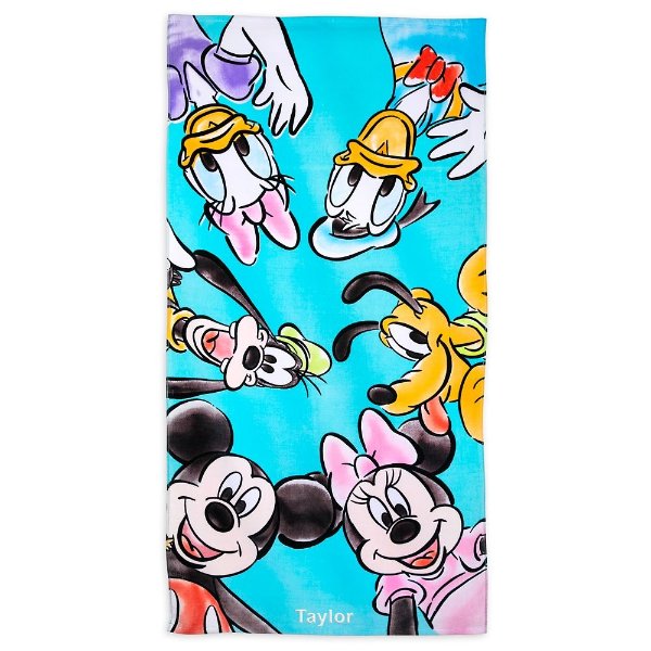 Mickey Mouse and Friends Beach Towel – Personalized | shopDisney