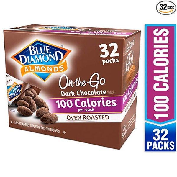 , Oven Roasted Cocoa Dusted Almonds, 100 calorie packs, 32 count