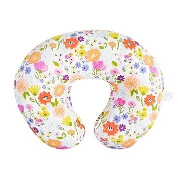 Nursing Pillow Original Support, Multicolor Spring Flowers, Ergonomic Nursing Essentials for Bottle and Breastfeeding, Firm Fiber Fill, with Removable Nursing Pillow Cover, Machine Washable