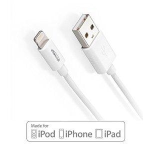[Apple MFI Certified] Saicoo® 3.3ft /1.0m USB Lightning to USB Cable with special anti-slip grooves design for Apple Products